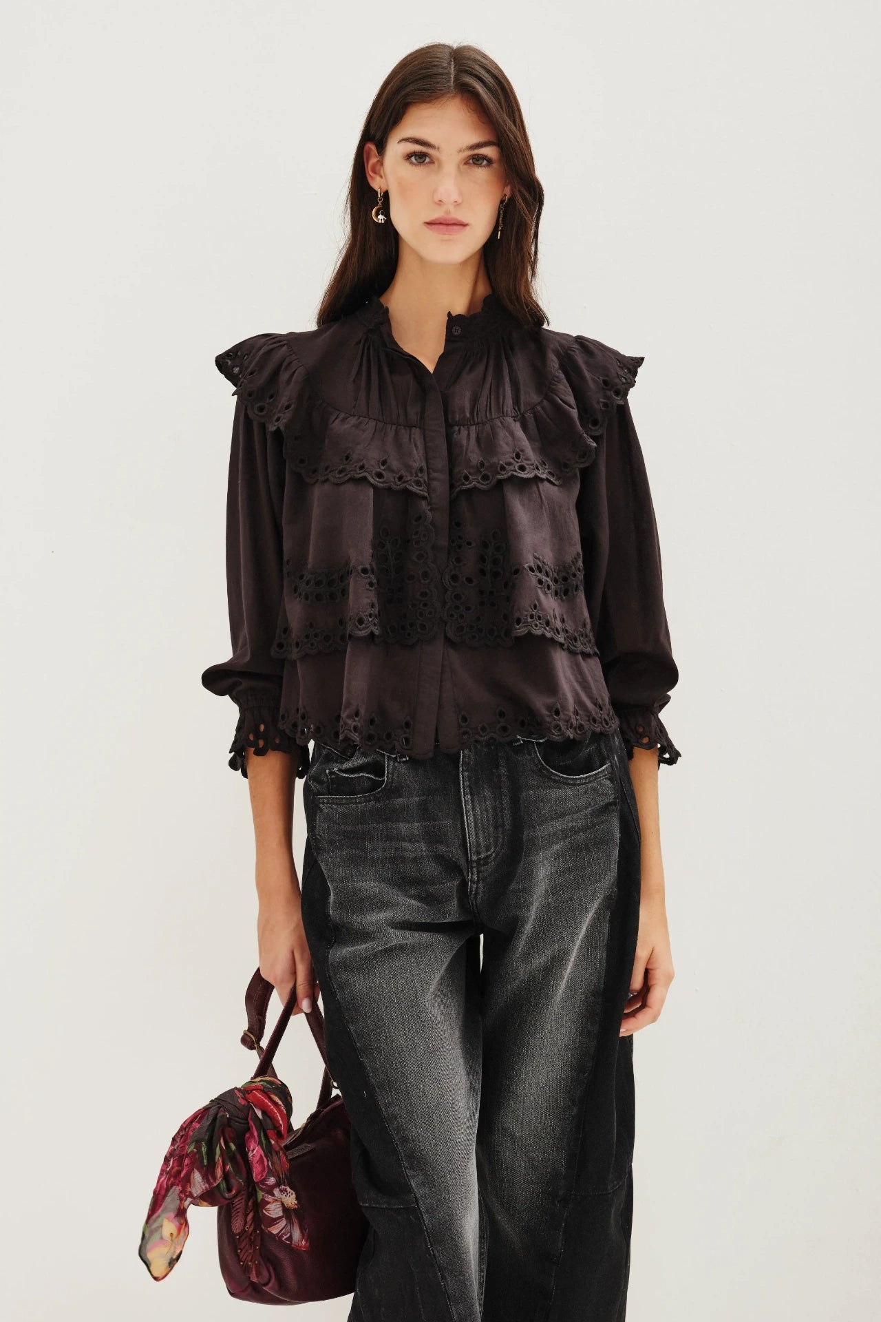 camisa belle lace