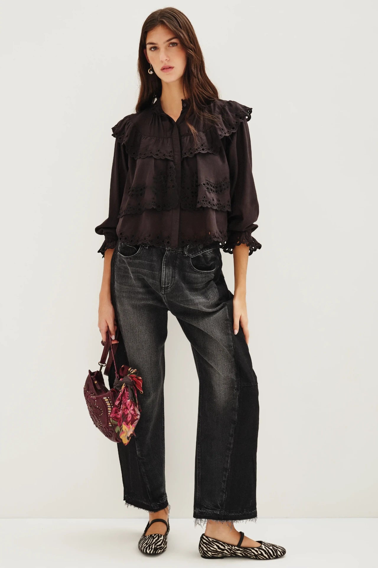 camisa belle lace