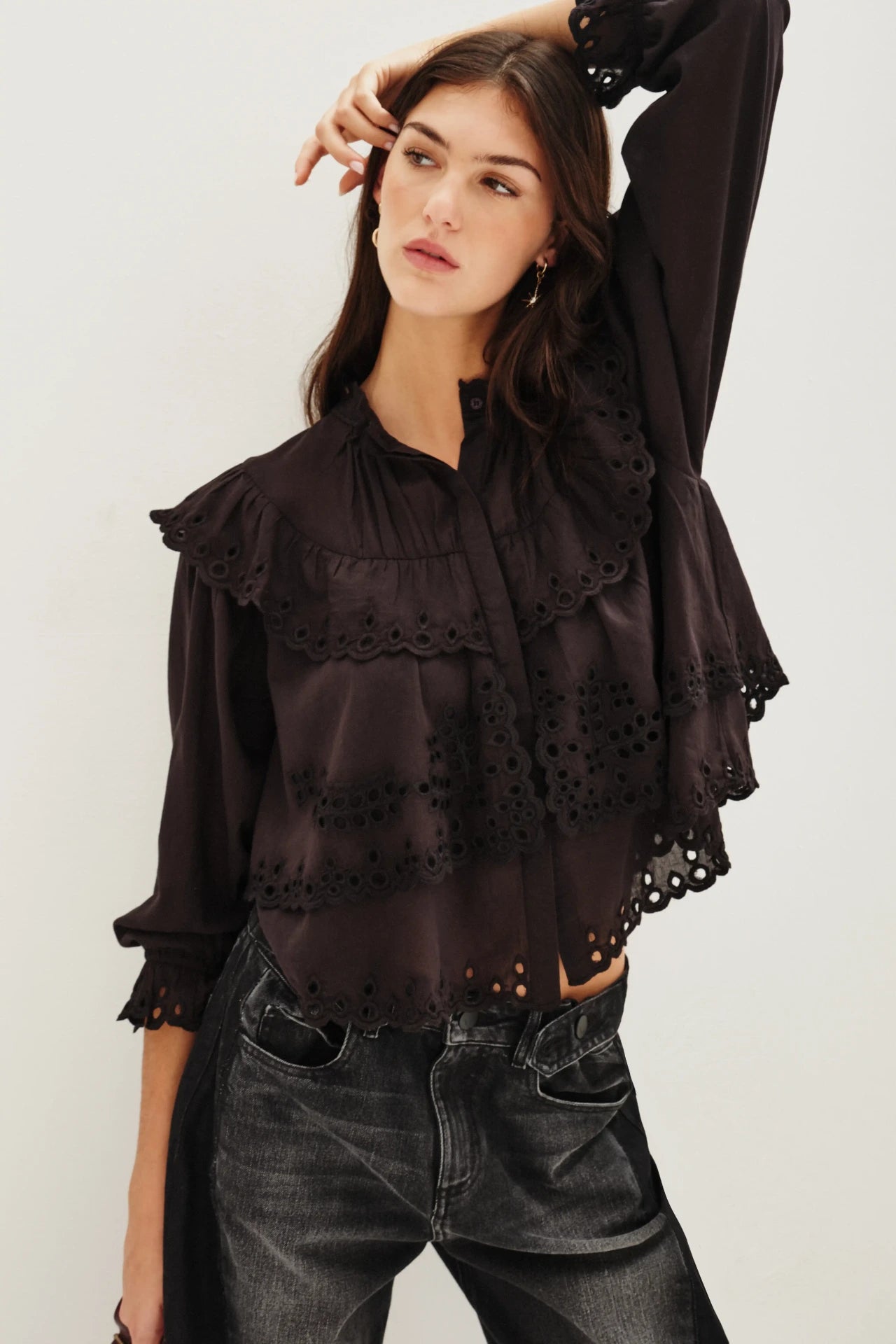 camisa belle lace