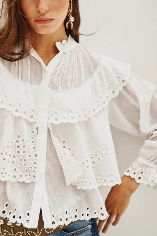 camisa belle lace