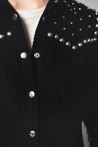 camisa bellota studs cuero