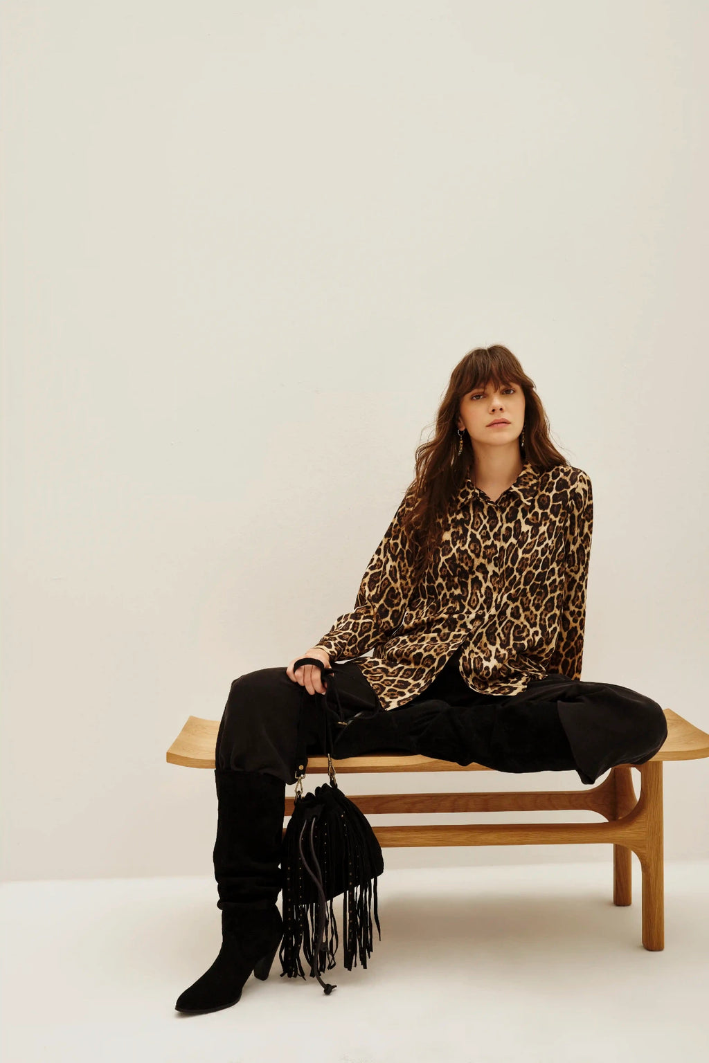 camisa cameron leopard