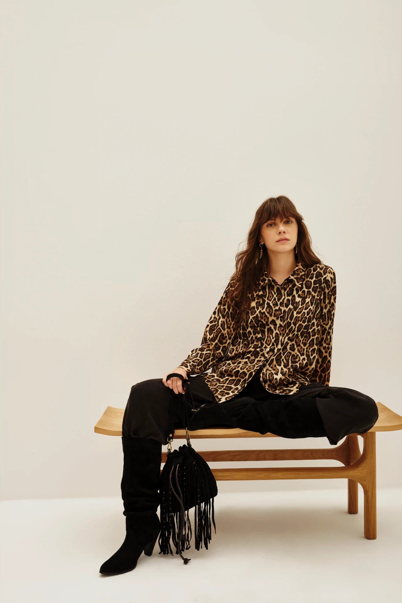 camisa cameron leopard