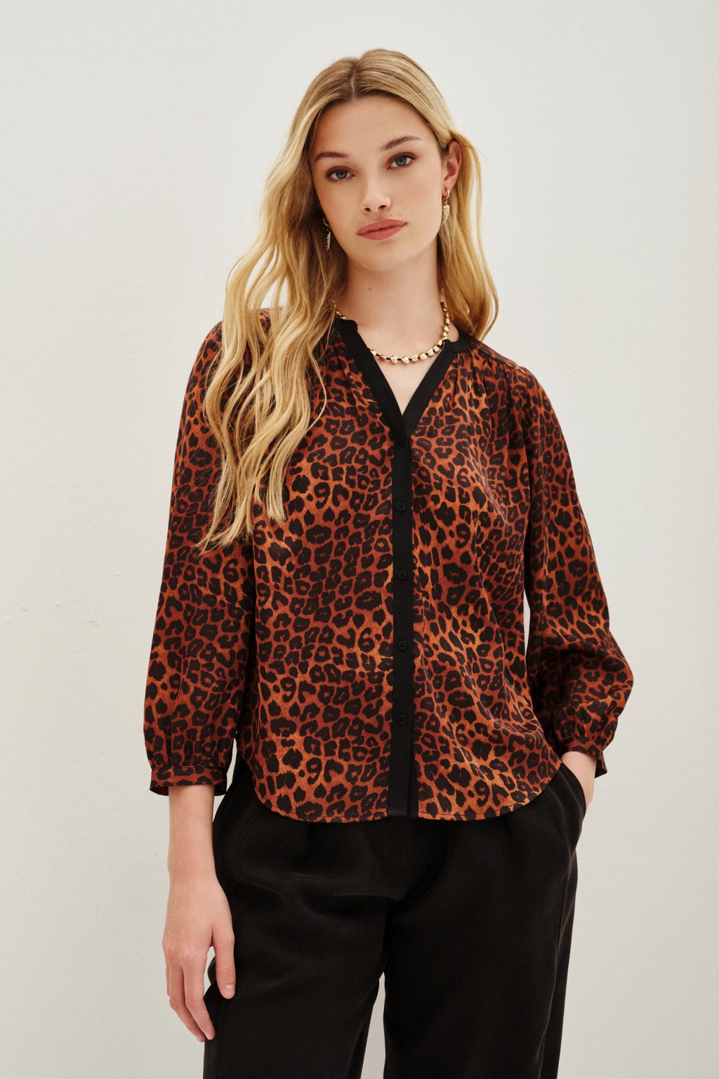 camisa cocktail caramel