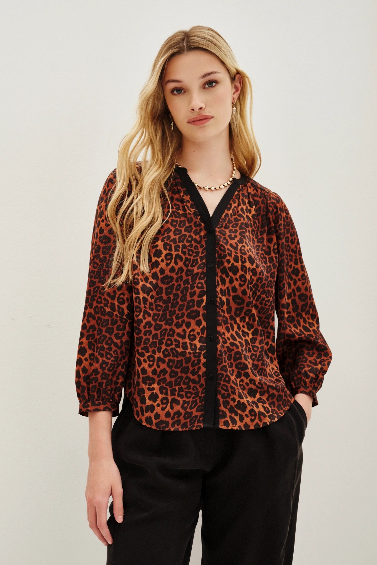 camisa cocktail caramel
