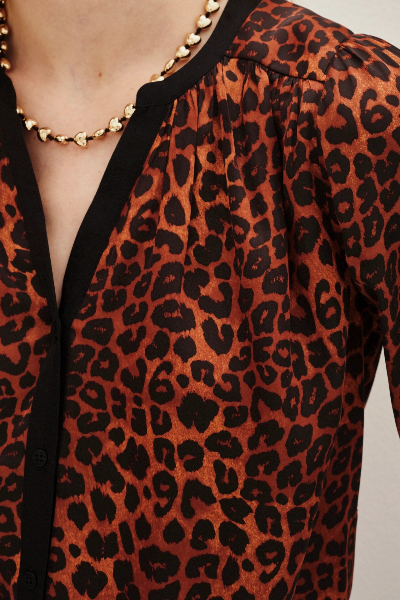 camisa cocktail caramel