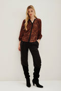 camisa cocktail caramel