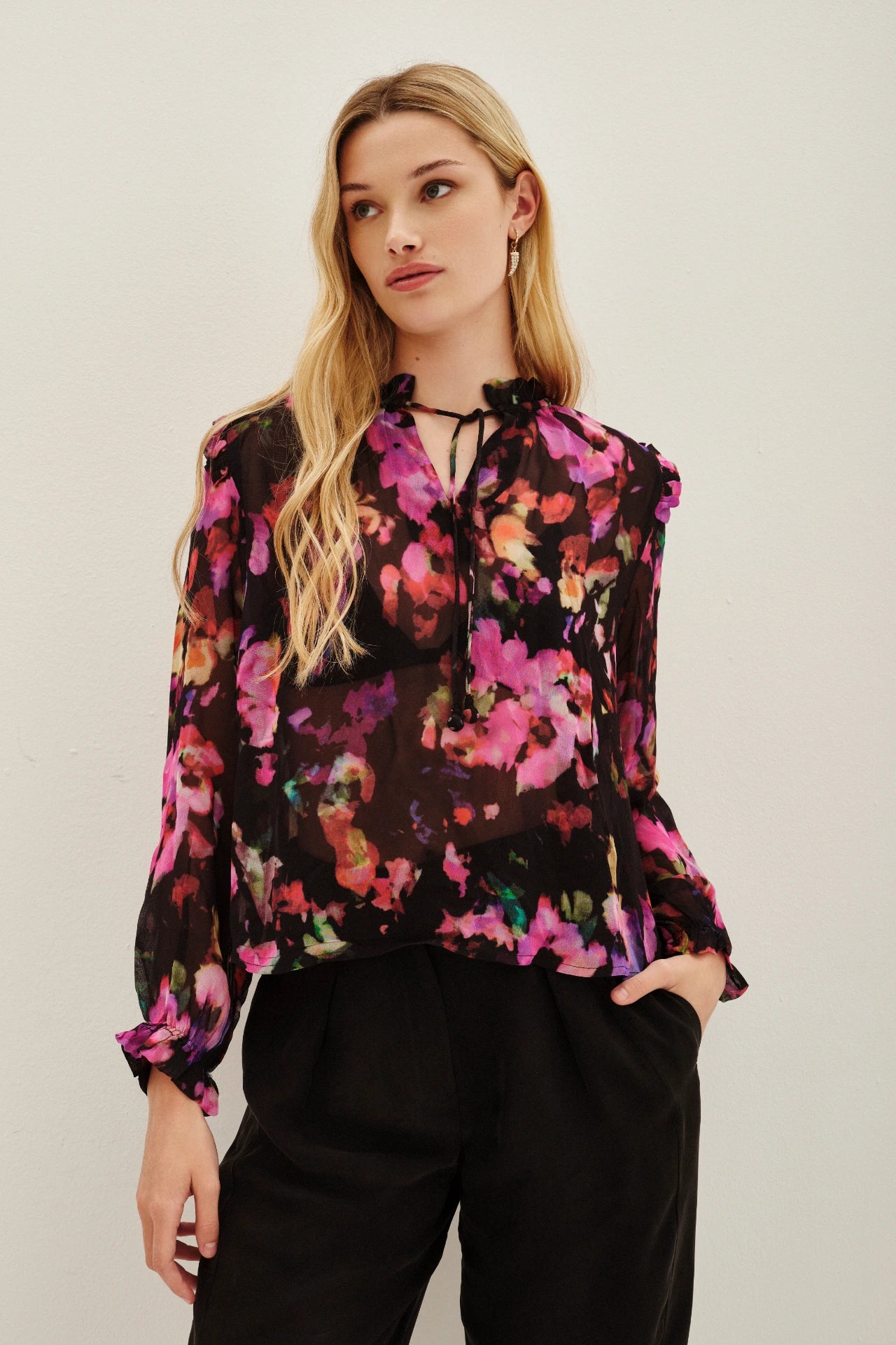 camisa elegant flora