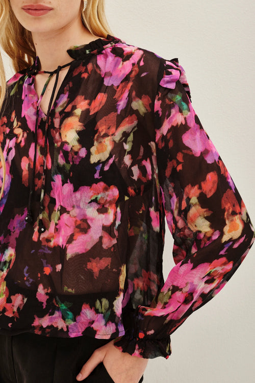 camisa elegant flora