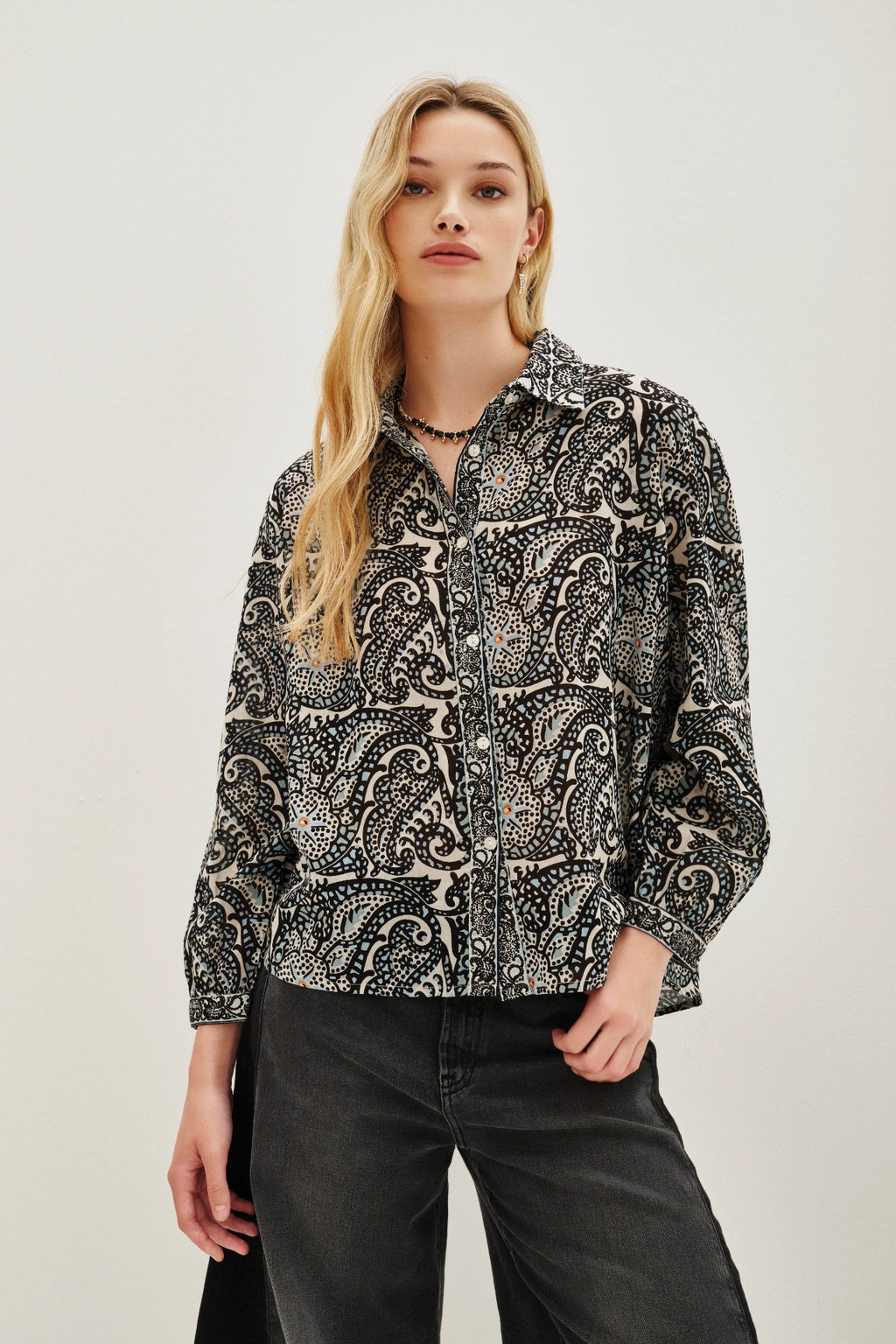 camisa lina mosaic