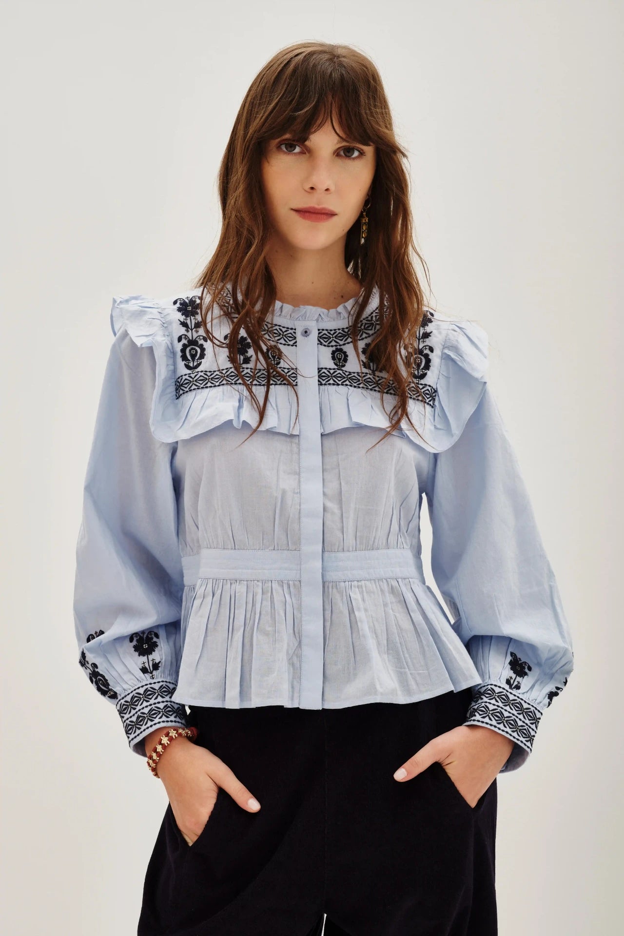 camisa nash frills