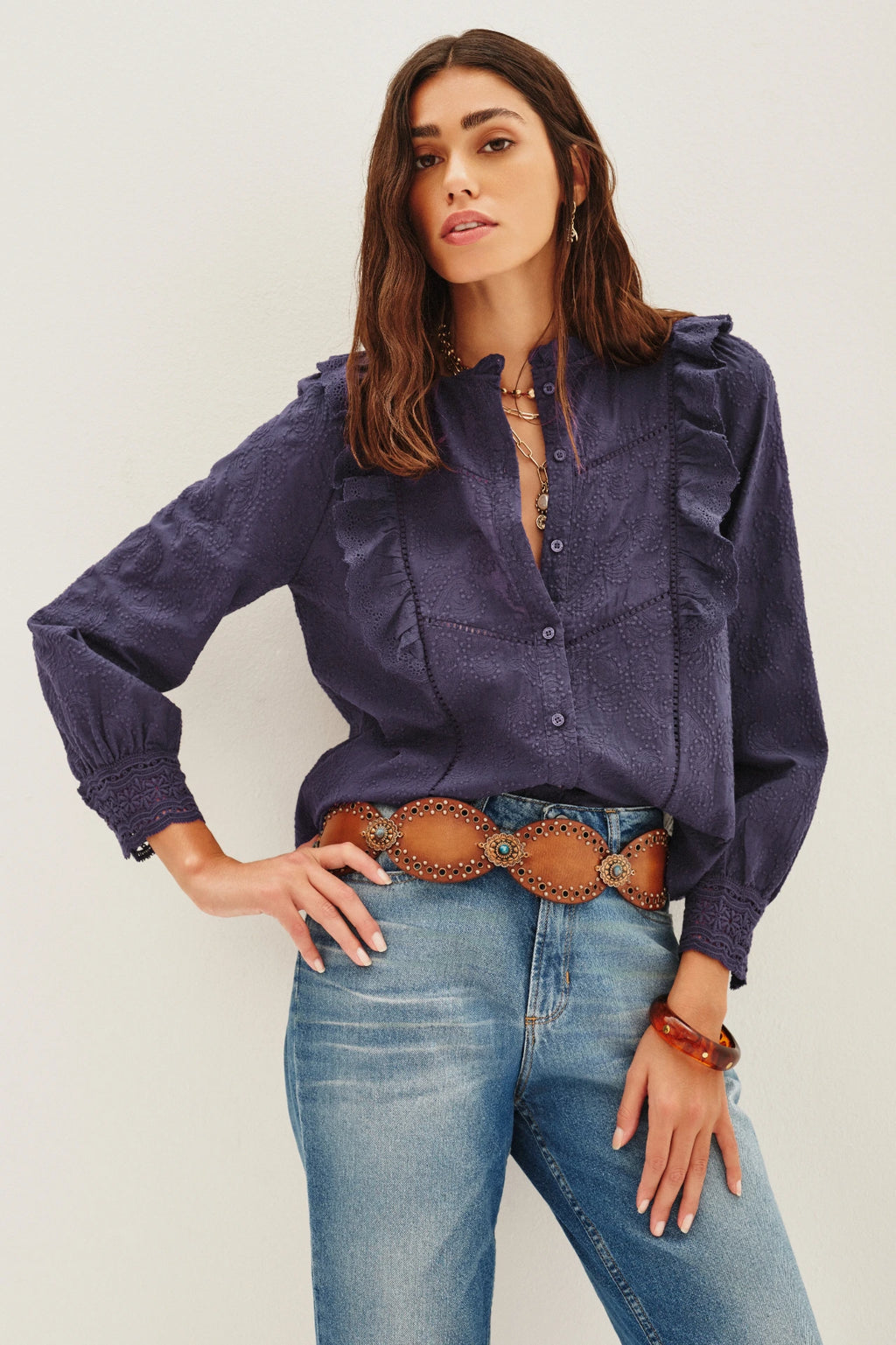 camisa sophie frills
