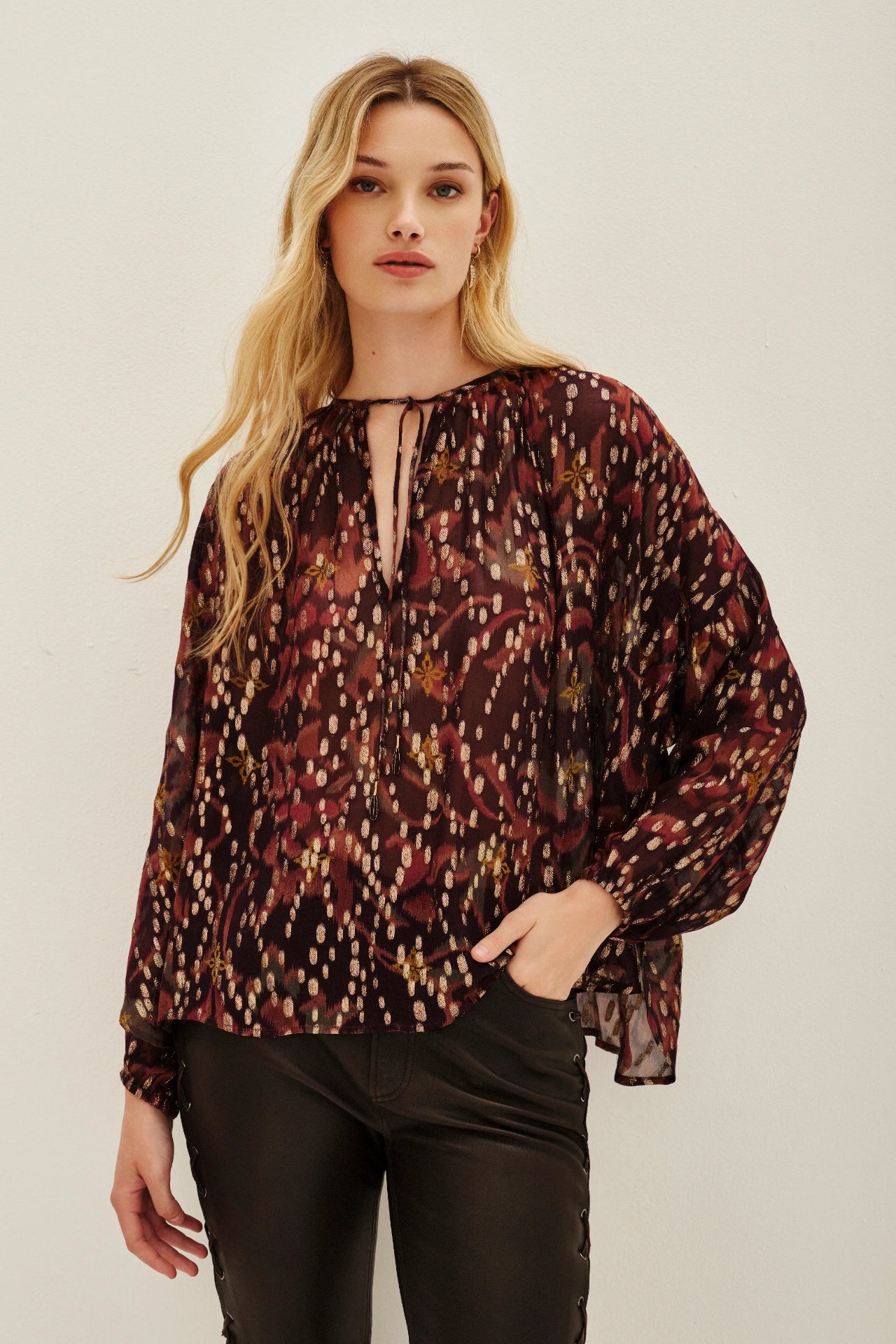 camisa wide ikat