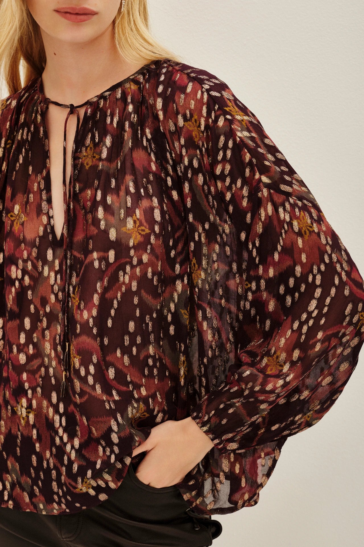 camisa wide ikat