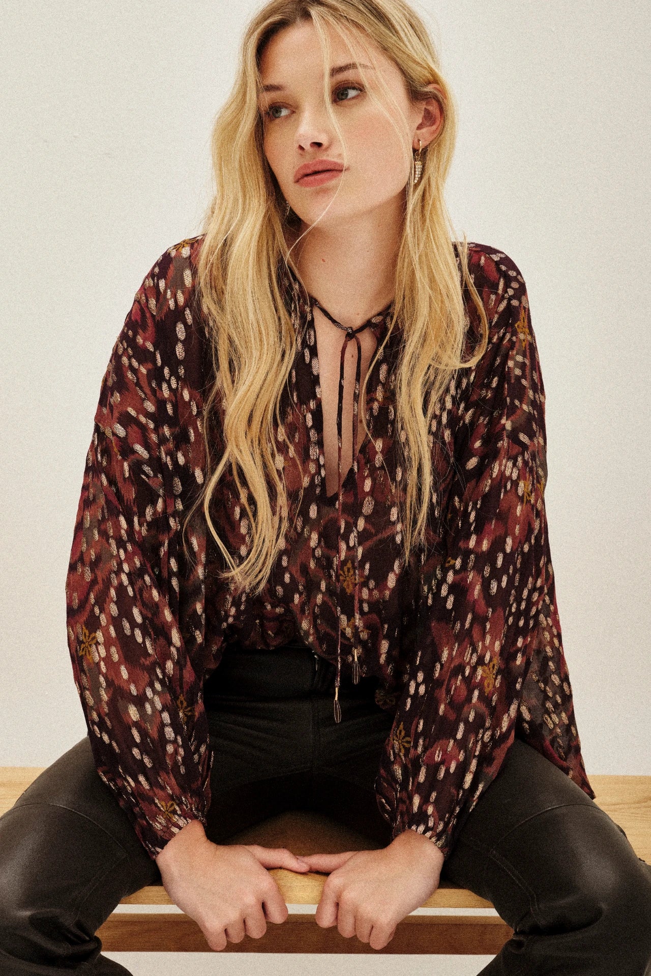 camisa wide ikat
