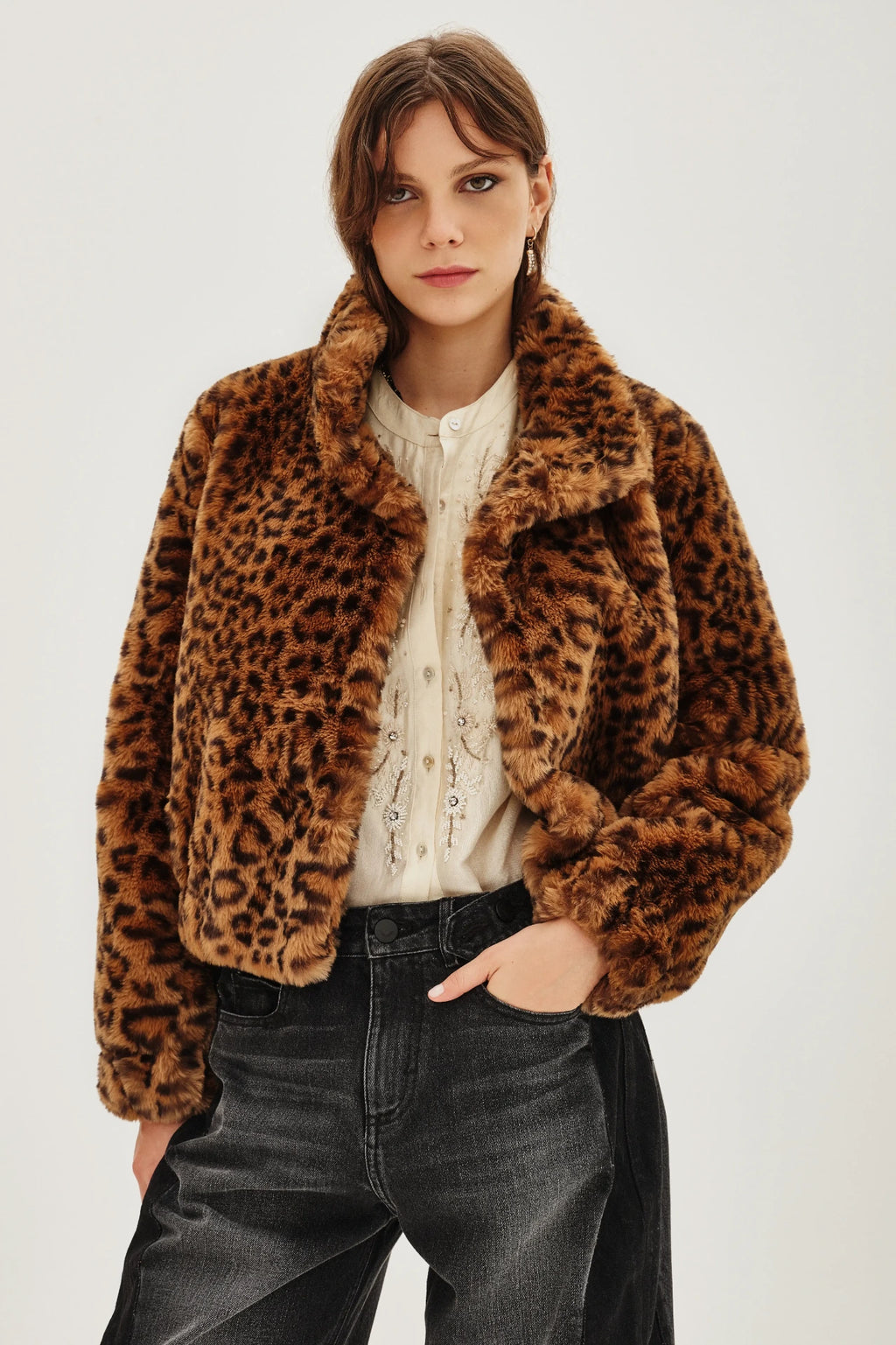 campera bomber fur