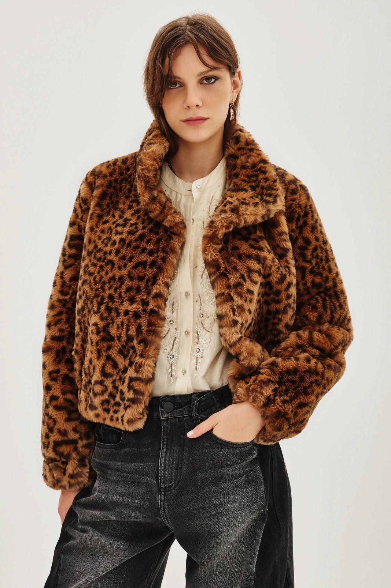 campera bomber fur