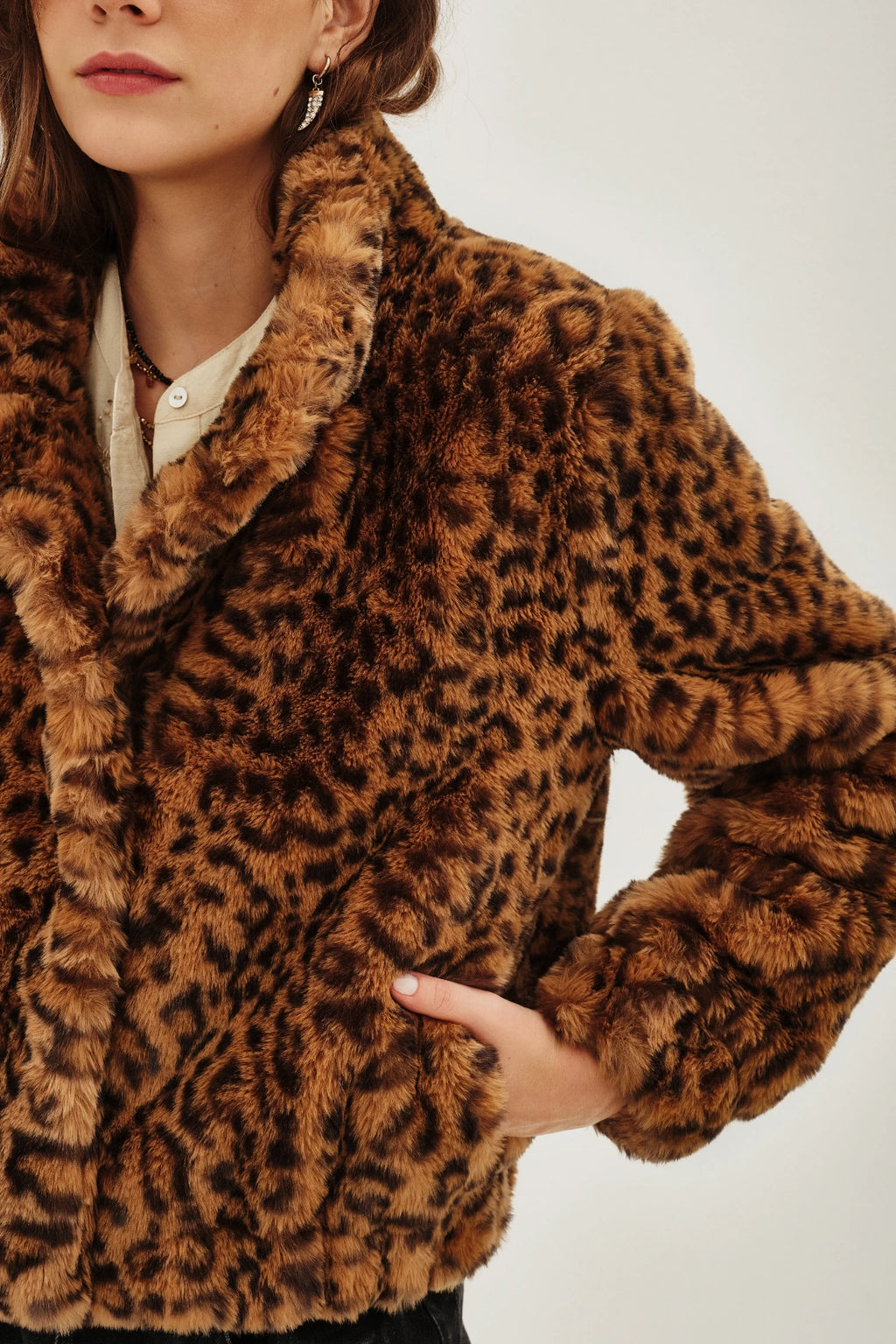 campera bomber fur
