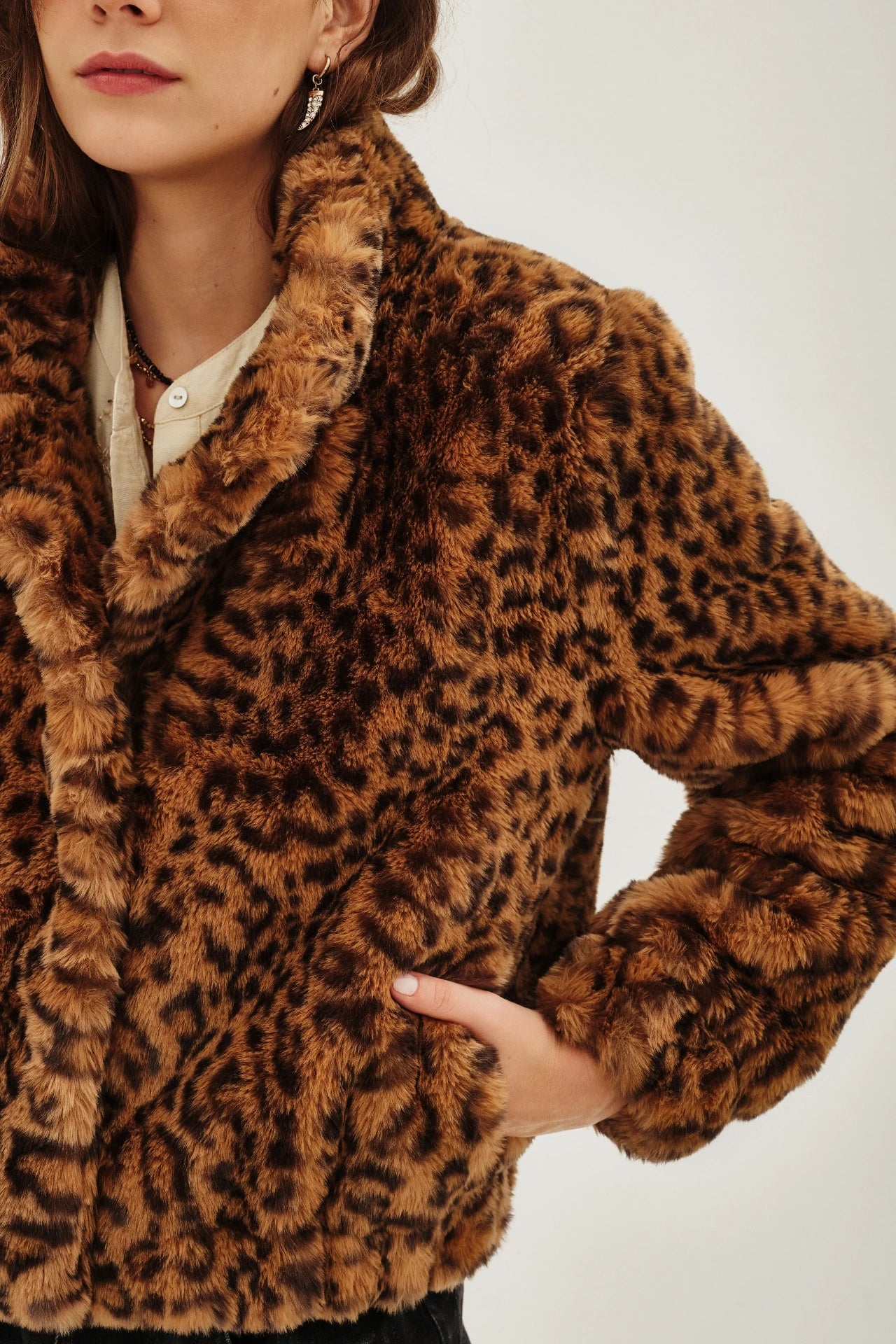 campera bomber fur