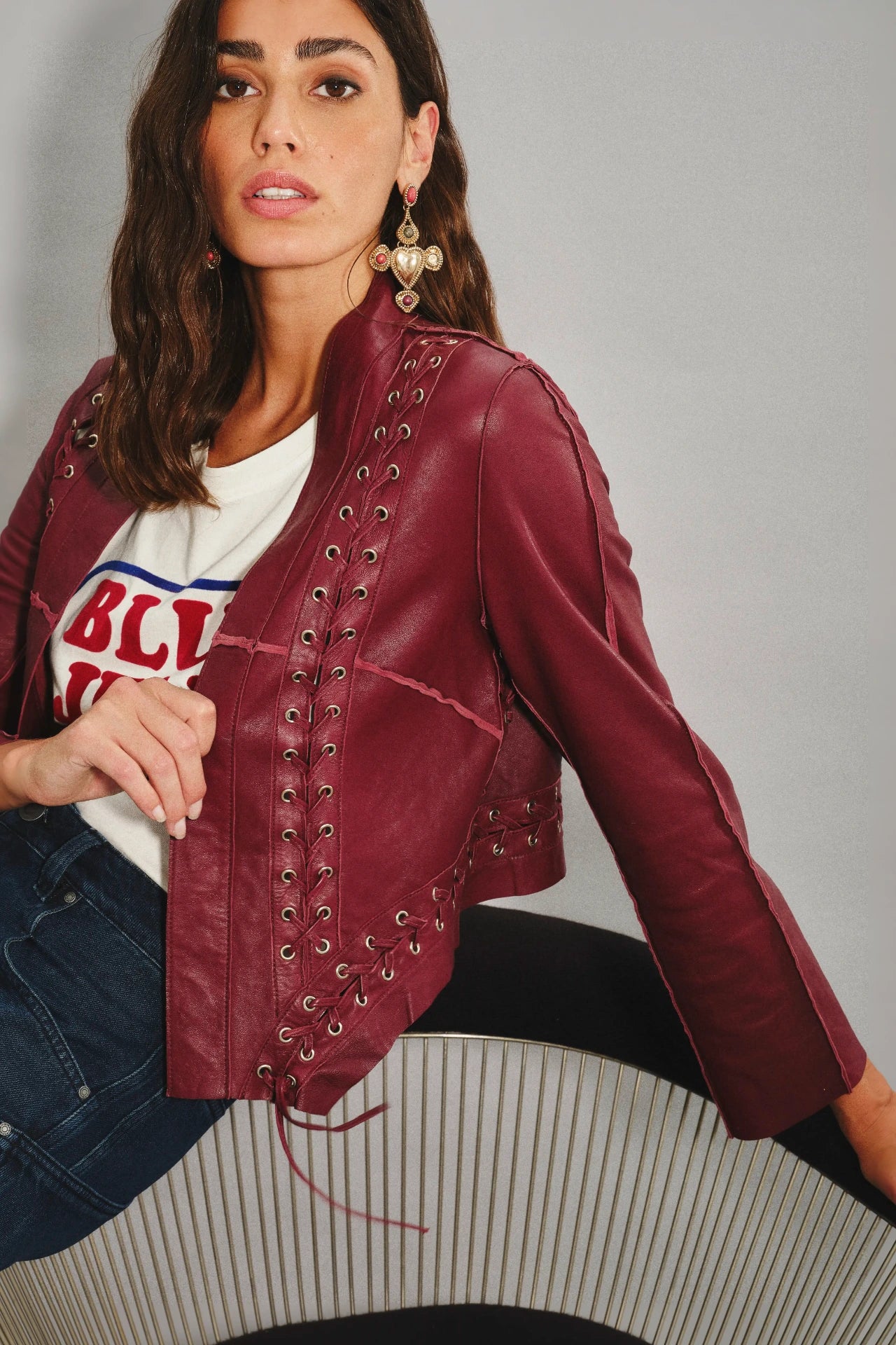 saco penny cuero