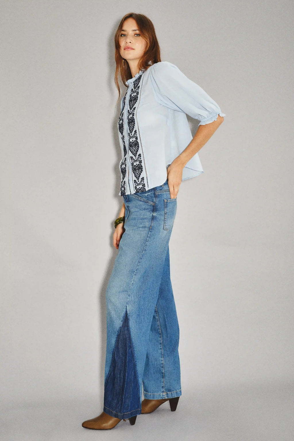 jean cool patch blue