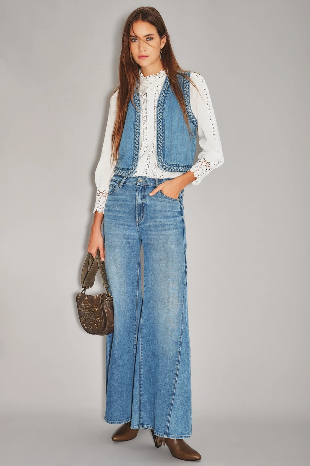 jean oxford patch blue