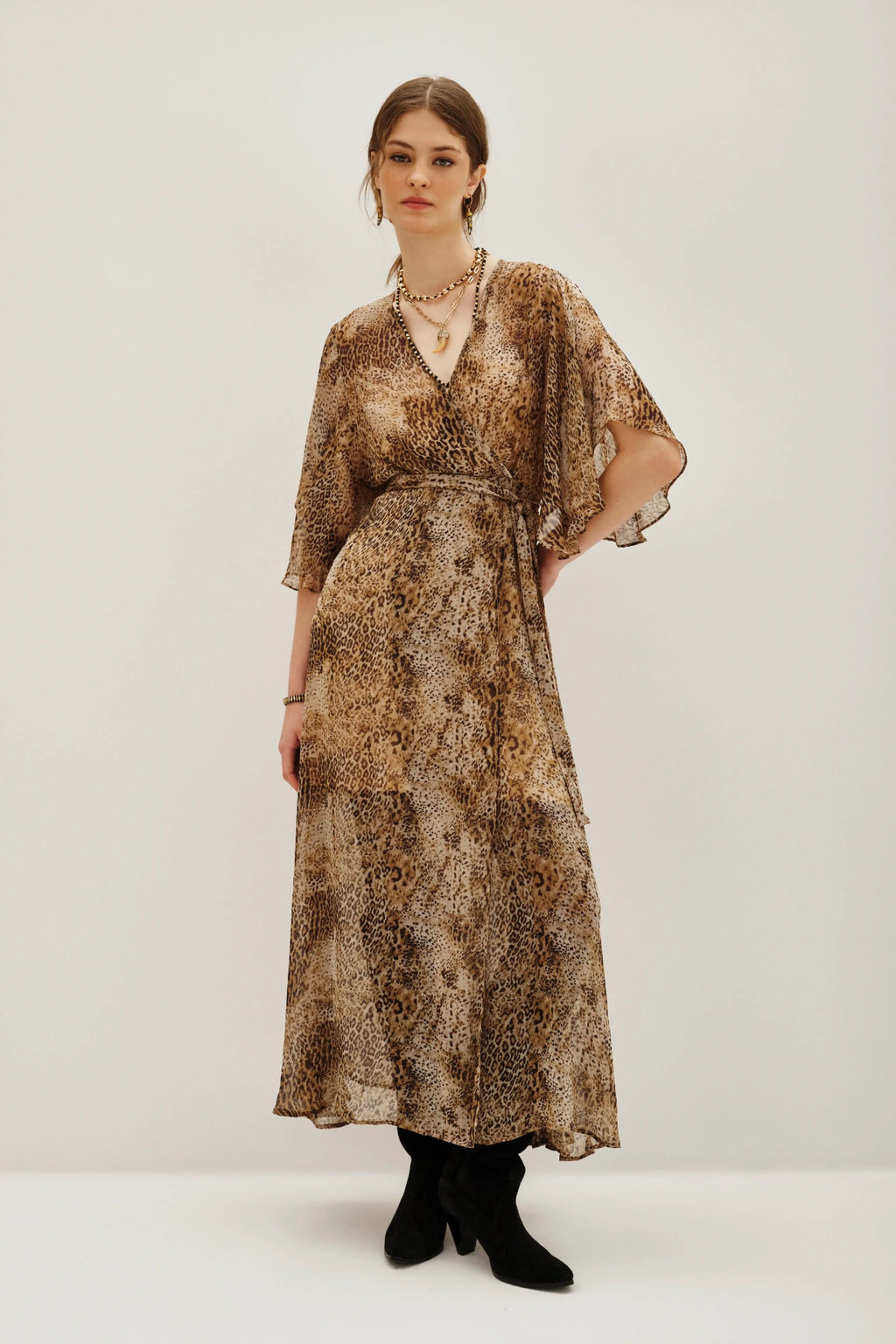 vestido andrea animal mini