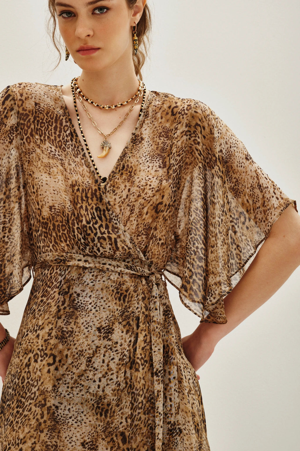 vestido andrea animal mini