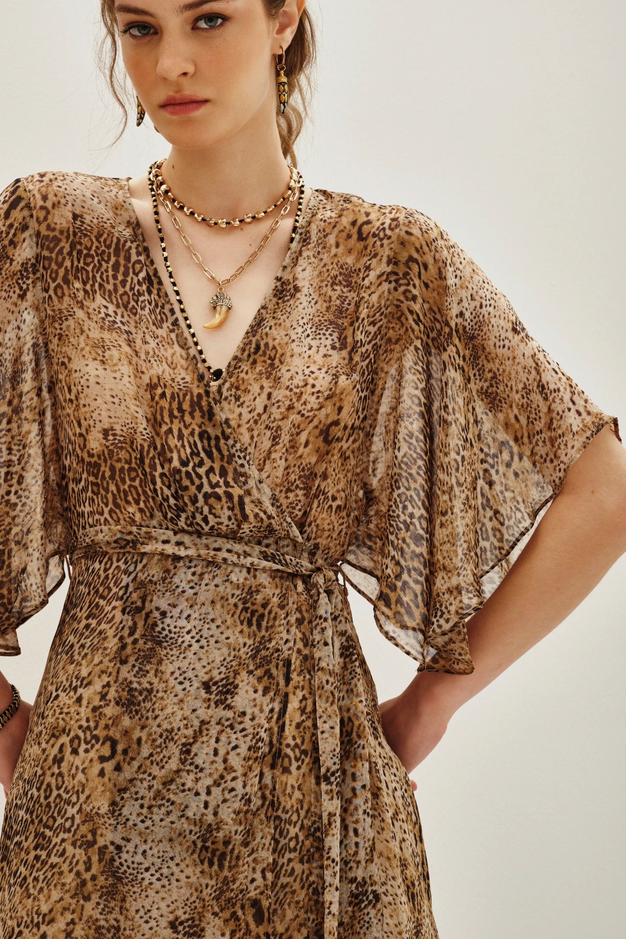 vestido andrea animal mini