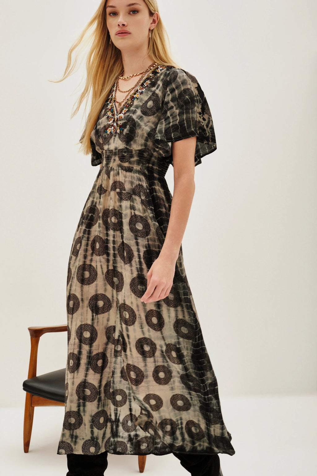 vestido irun saree heather